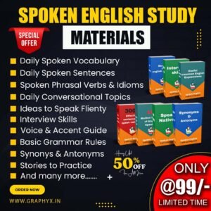 25 Spoken English Mastery E-Books Bundle | Skilly Learn – Complete Step-by-Step English Improvement Pack (Copy)